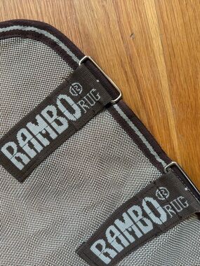 Rambo by Ireland Horse size M Brown mesh fly neck cover - never worn
